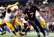 Chargers vs Texans Match Player Stats